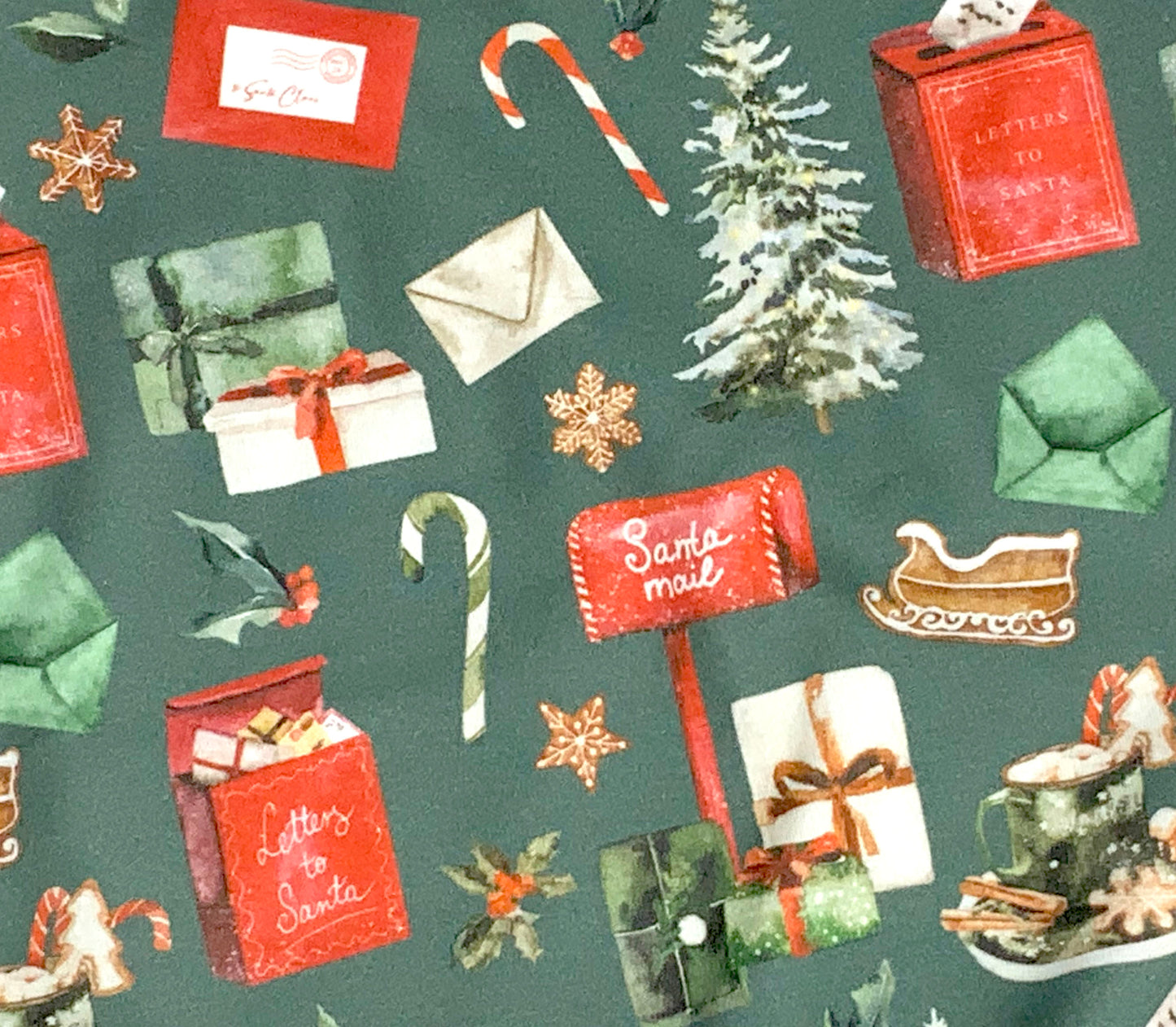 Christmas Letters Romper, 100% Organic Cotton