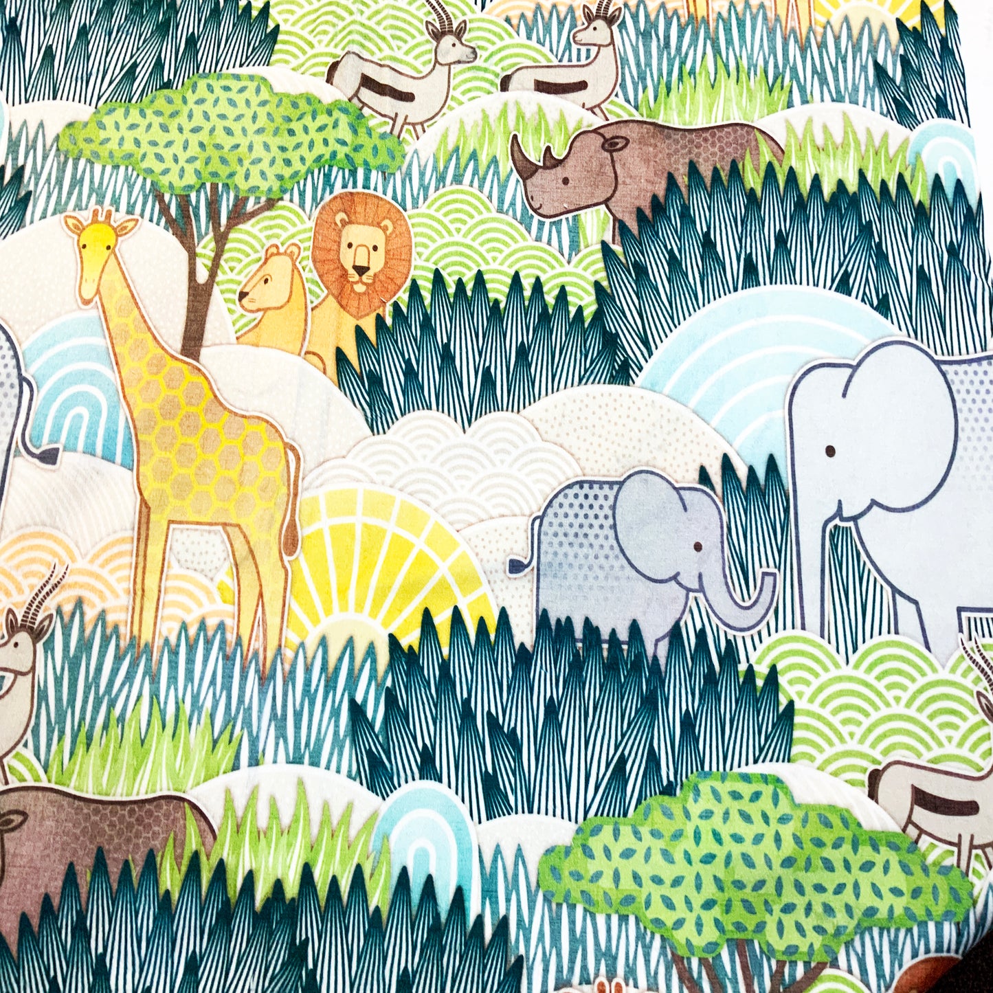 African Wildlife Custom Minky Baby Blanket or Lovie, Personalized with Embroidery