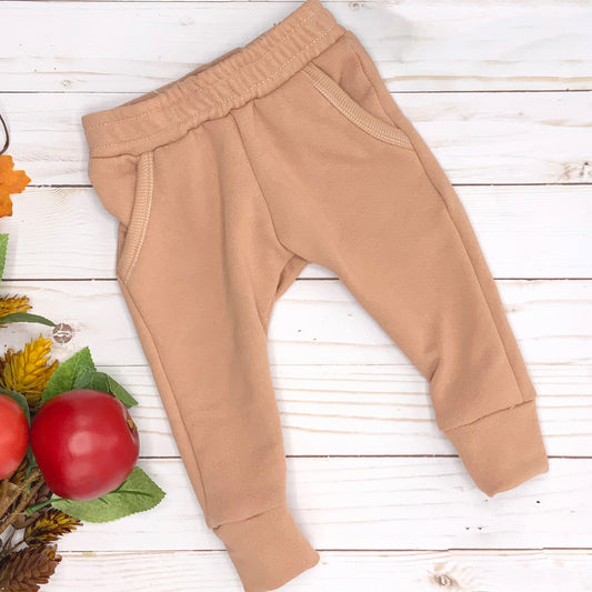 Organic Cotton Waffle Rose Clay Joggers, Gender Neutral