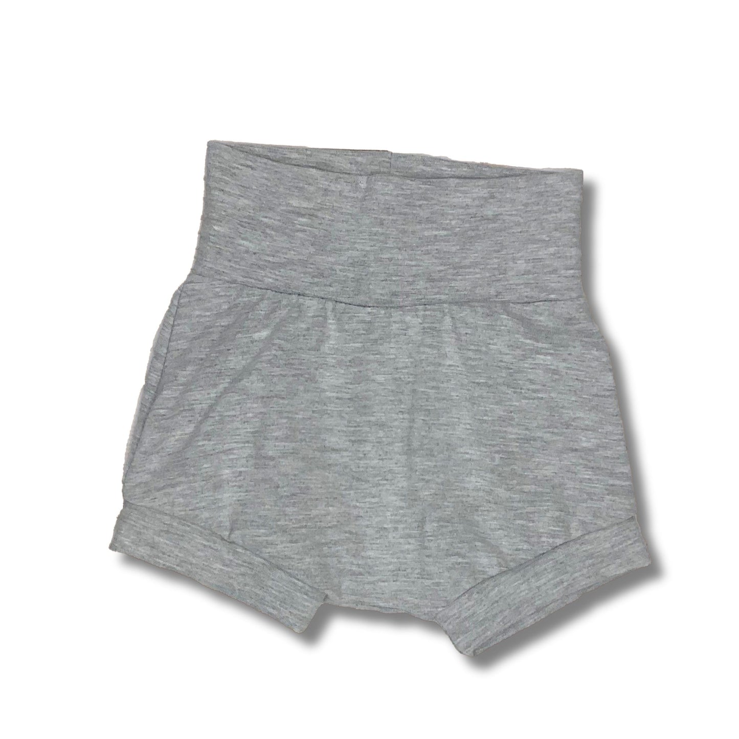 Cotton/Spandex Heather Grey Bummies, Gender Neutral