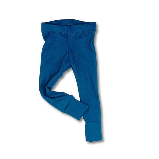 Navy Blue Organic Rib Leggings