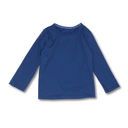 Country Blue Rib Knit Shirt, Organic Cotton