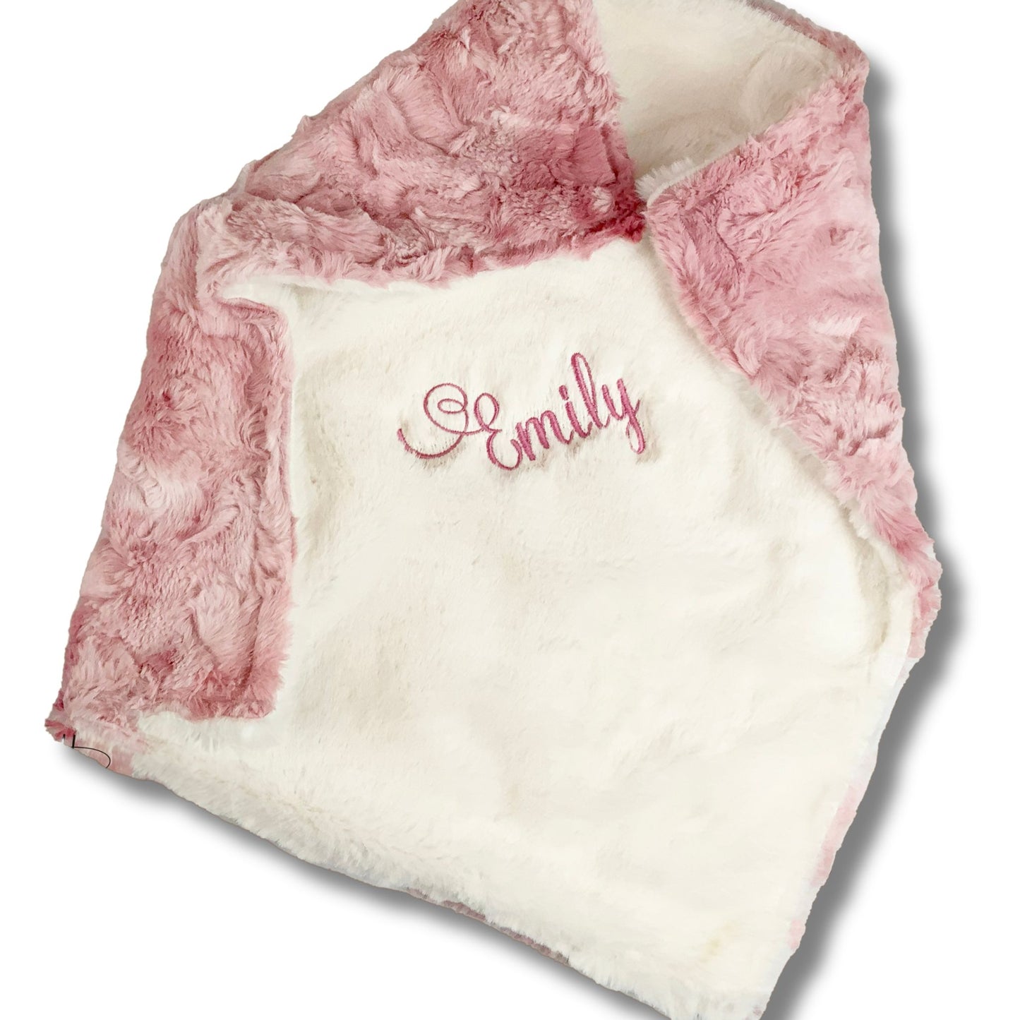 Personalized Embroidered Rosewood Galaxy,  Luxury Minky Lovey or Crib Blanket